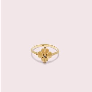 Kate Spade Legacy Logo Spade Flower Ring